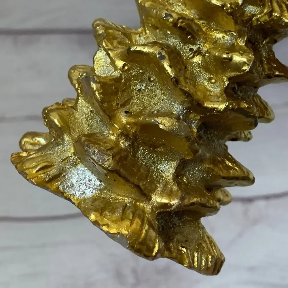 Vintage Chesapeake Bay Candle Gold Christmas Tree Candle 5